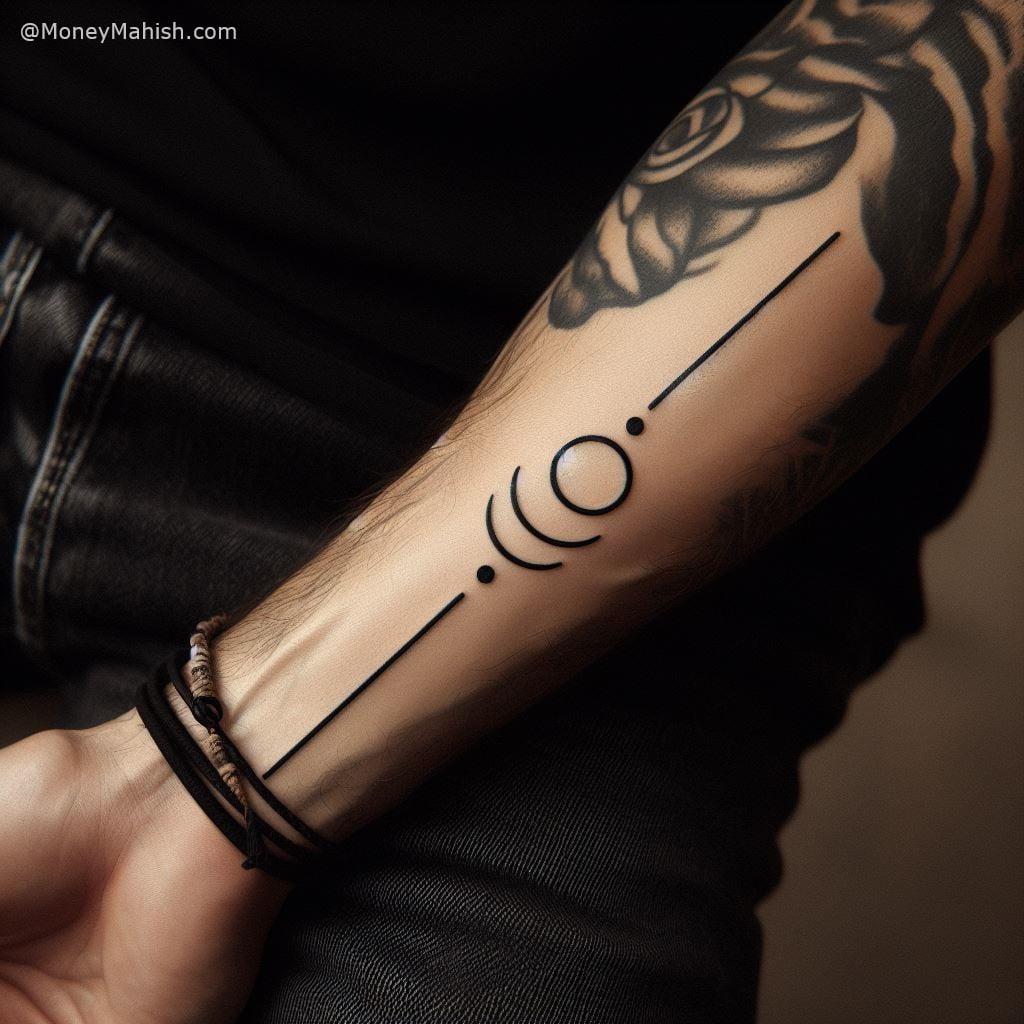 line forearm tattoos